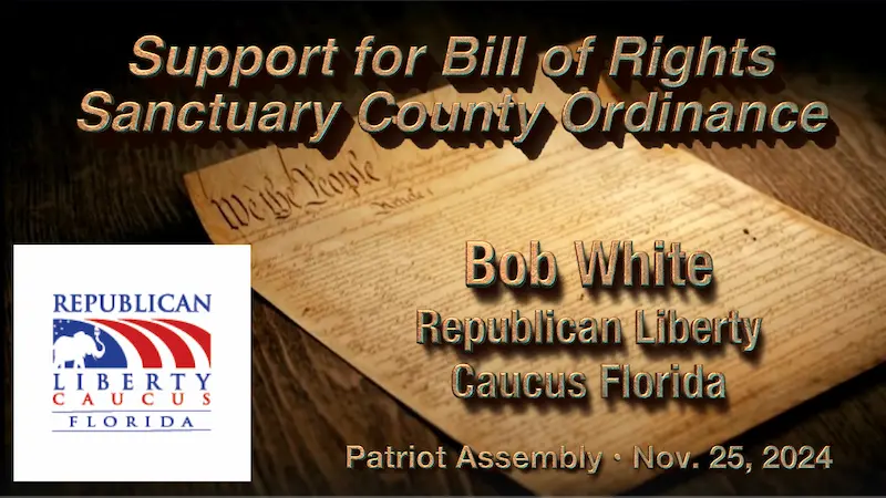 Bob White Video link on Rumble