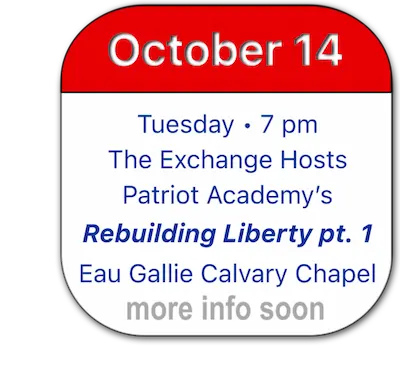 Calendar Date Oct. 14 Rebuilding Liberty pt. 1